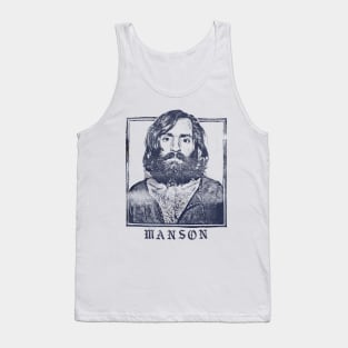 Charles Manson /// Vintage Look Punk Style Design Tank Top